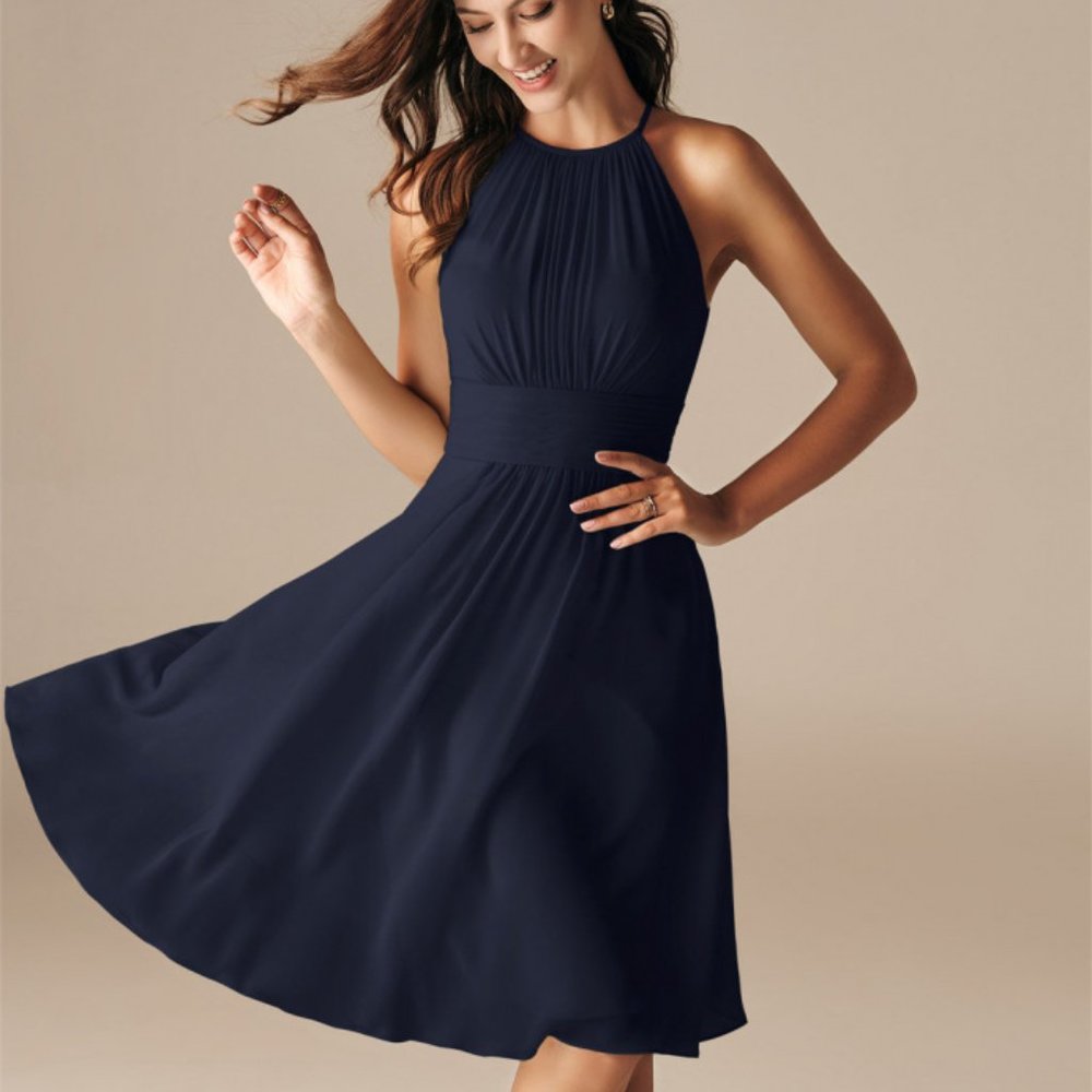 AW Bridal Leda Dress - Dark Navy Size 10